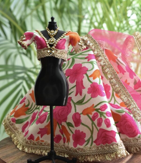 screenshot-98 Floral Bridal Lehenga for Doll