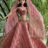Sparkly Pink Lehenga for Doll