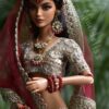 created-by-photogrid-30 Maroon Indian Wedding Lehenga for Doll