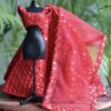 Red lehenga for doll