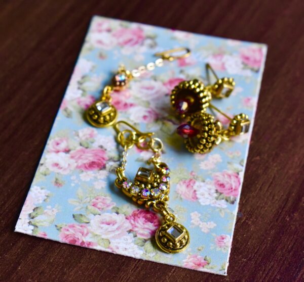 Red and gold bridal lehenga for Barbie doll