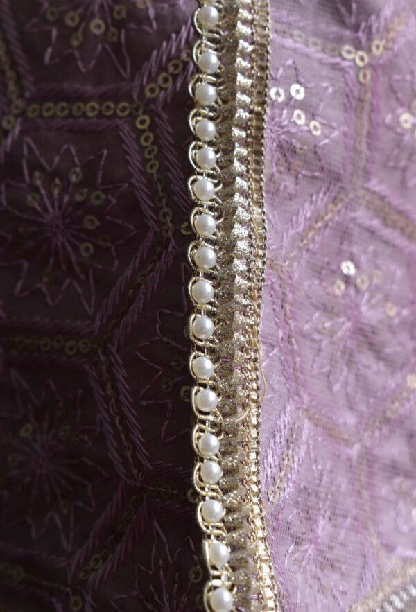 Pearl lilac lehenga for Barbie doll