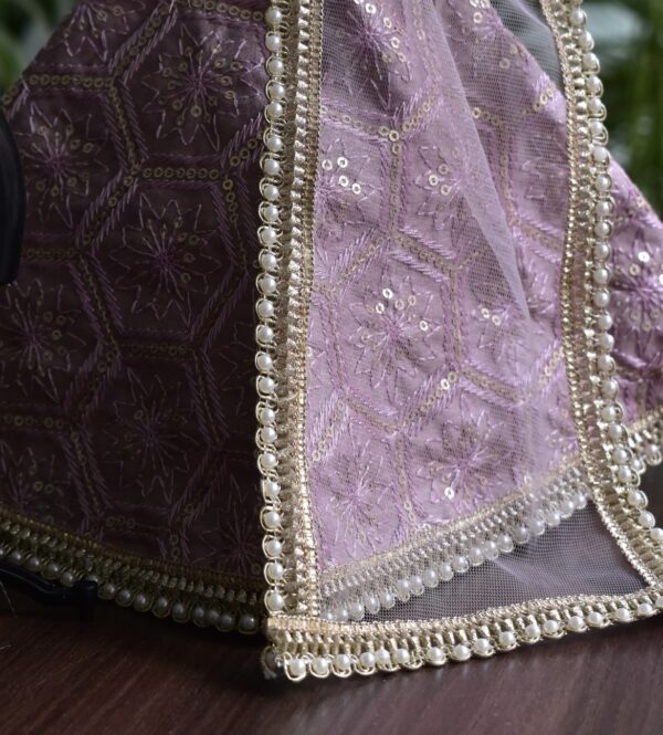 Pearl lilac lehenga for Barbie doll