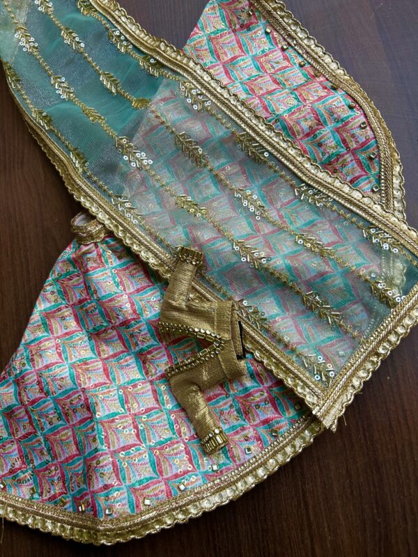 Indian bridal lehenga for Barbie doll