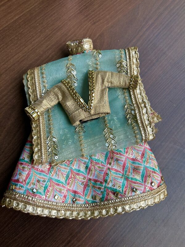 Indian bridal lehenga for Barbie doll