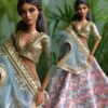 Indian bridal lehenga for Barbie doll