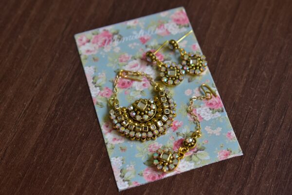 Pink and gold embroidered bridal lehenga for Barbie doll