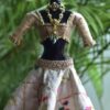 Heavily embellished Indian bridal lehenga for Barbie doll