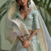Mint green Navratri lehenga for Barbie doll