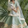 Mint green Navratri lehenga for Barbie doll