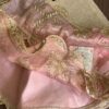 Pink and gold embroidered bridal lehenga for Barbie doll