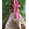 Heavily embellished Indian bridal lehenga for Barbie doll