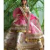 Heavily embellished Indian bridal lehenga for Barbie doll