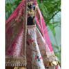 Heavily embellished Indian bridal lehenga for Barbie doll
