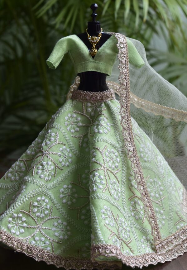 Green lehenga play set