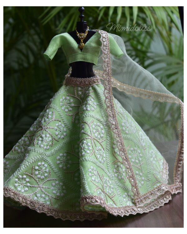 Green lehenga play set