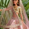 Pink lehenga Barbie  play set