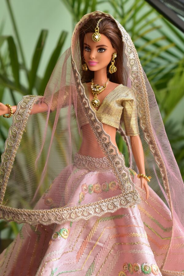 Pink lehenga Barbie  play set