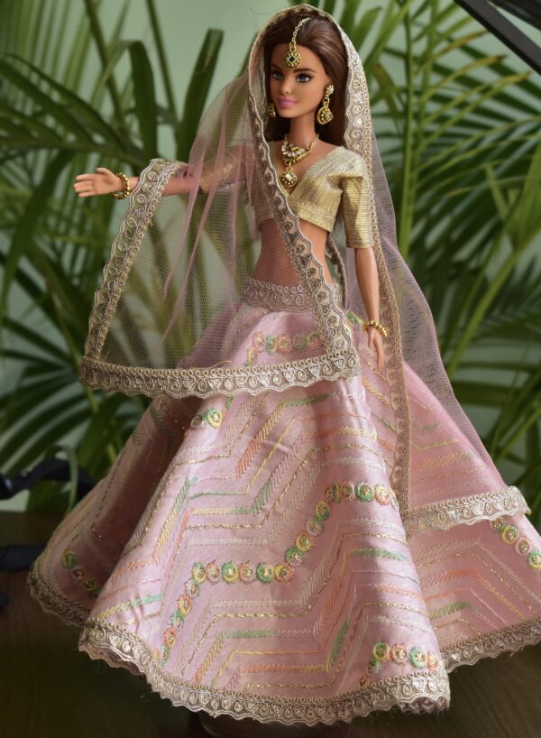 Pink lehenga Barbie  play set