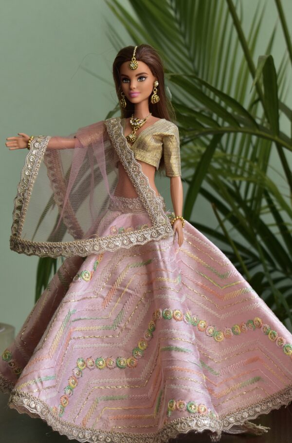 Pink lehenga Barbie  play set