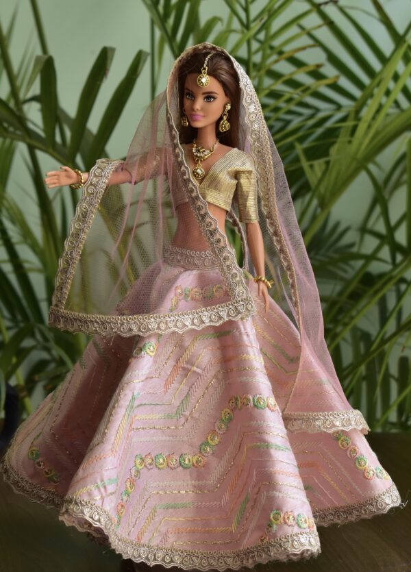 Pink lehenga Barbie  play set