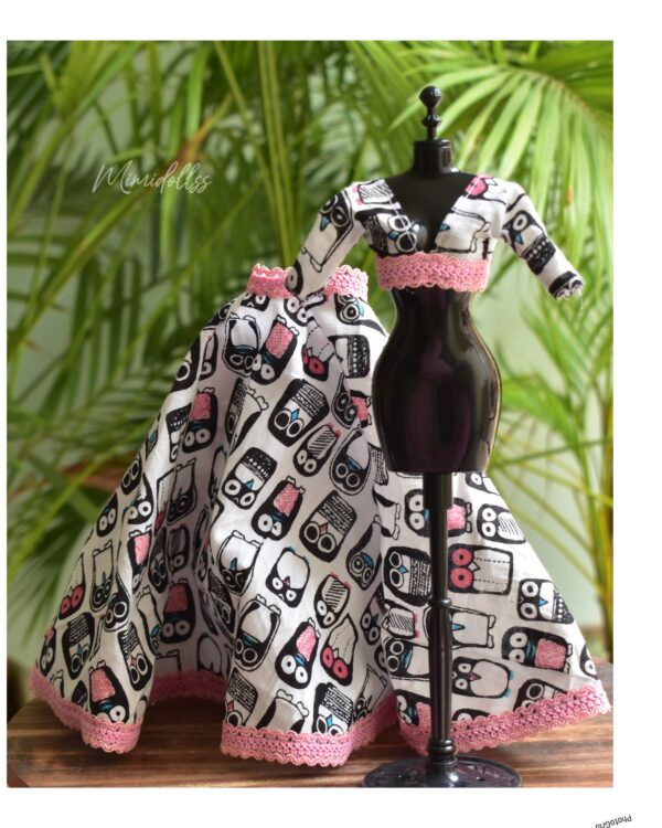 created-by-photogrid-164 Printed lehenga for Barbie doll