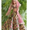 Floral printed lehenga for Barbie doll