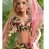 Floral printed lehenga for Barbie doll