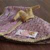 Embroidered lilac lehenga for doll