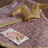 Embroidered lilac lehenga for doll