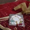 Embroidered maroon lehenga for doll