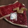 Embroidered maroon lehenga for doll