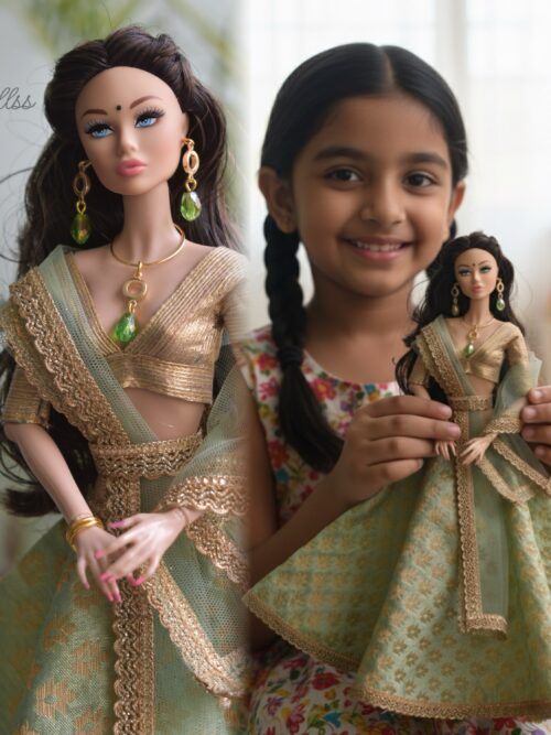PIAA doll (green lehenga)
