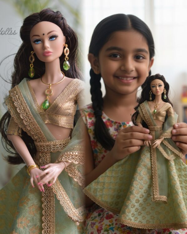 PIAA doll (green lehenga)