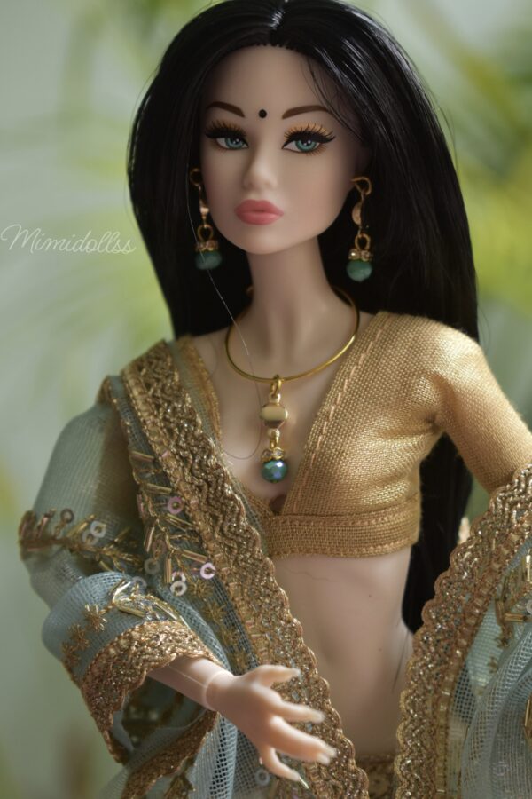 Kriti Doll ( white embroidered lehenga)