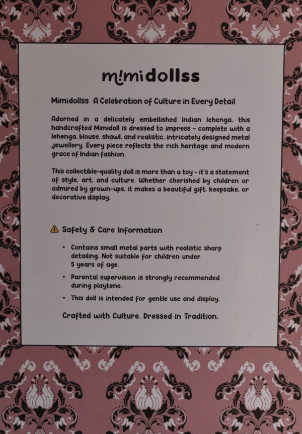 RiA Doll (embroidered green lehenga)