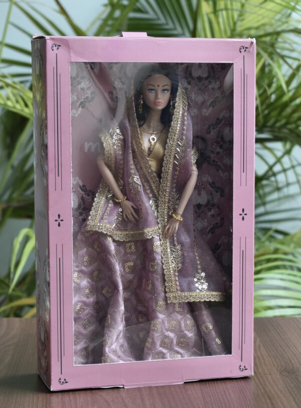 Simran Doll (Embroidered lilac lehenga)