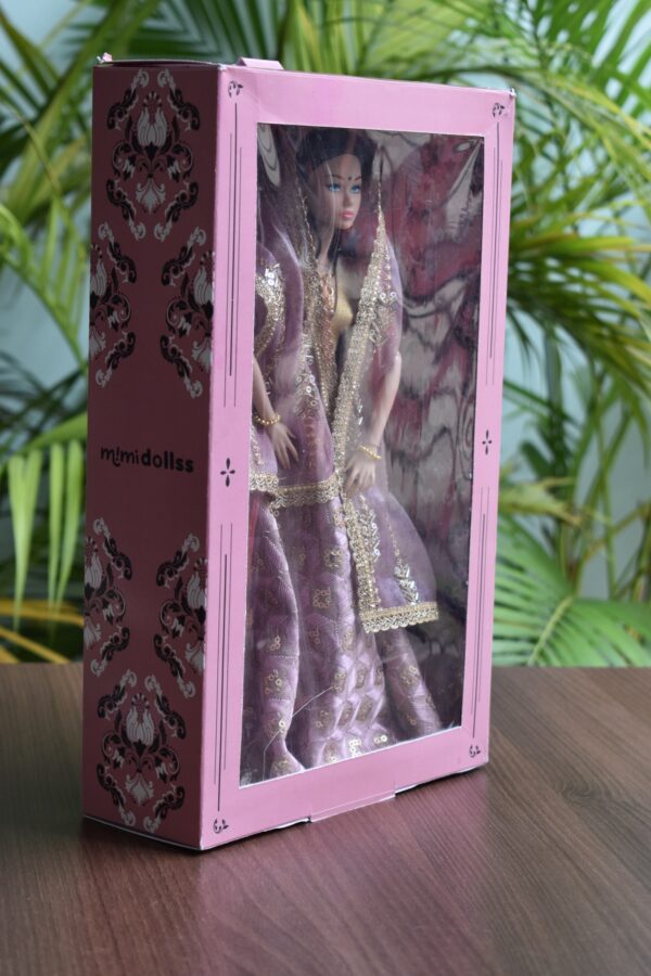 Simran Doll (Embroidered lilac lehenga)