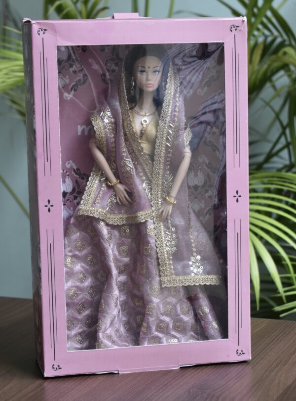 Simran Doll (Embroidered lilac lehenga)
