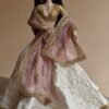 Rose doll (white embroidered lehenga)