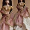 Rose doll (white embroidered lehenga)