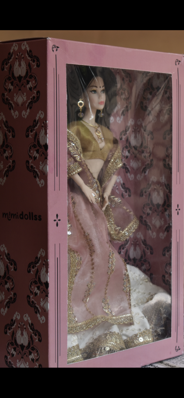 Rose doll (white embroidered lehenga)