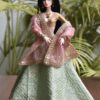 RiA Doll (embroidered green lehenga)