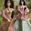RiA Doll (embroidered green lehenga)