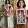 RiA Doll (embroidered green lehenga)