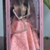 Prisha Doll (Embroidered peach lehenga)