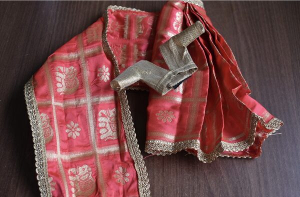 Navyaa Doll (Pink and gold Banarasi silk saree)