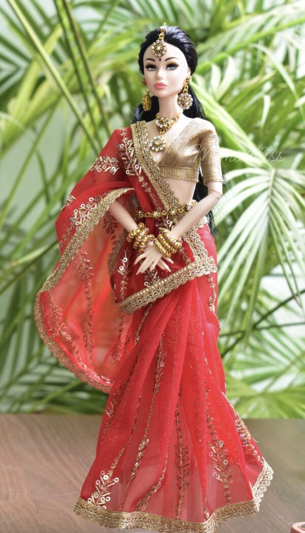 screenshot-397 Awani doll (Embroidered red bridal saree)