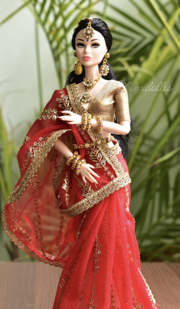 screenshot-399 Awani doll (Embroidered red bridal saree)