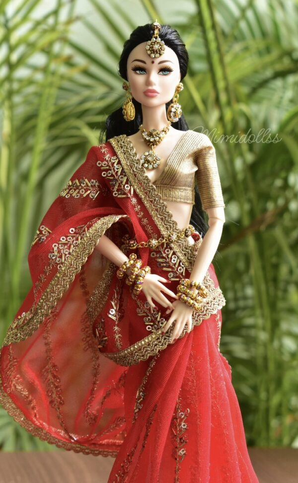 screenshot-402 Awani doll (Embroidered red bridal saree)